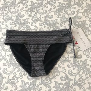 ATHLETA Jacquard Side Tie Bottom NWT